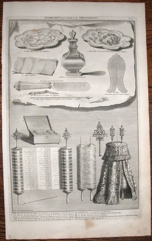 1727   CIRCUMCISION TOOLS   PICART engraving  