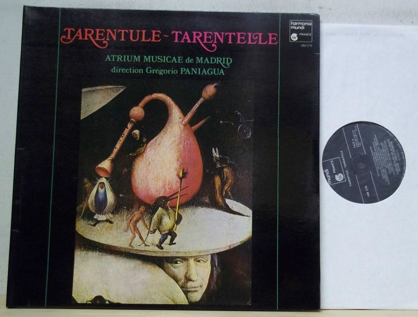 Gregorio Paniagua TARENTULE TARENTELLE   Harmonia Mundi HM 379  