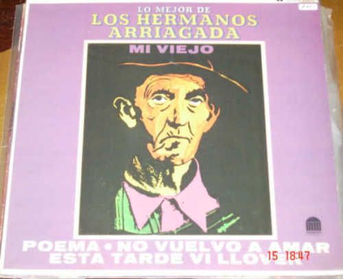 Los Hermanos Arriagada Mi viejo Lp VG++  