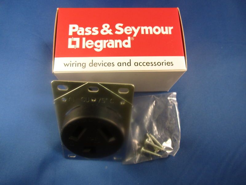 Pass & seymour 3860, Dryer receptacle, 30A, 125/250V.  