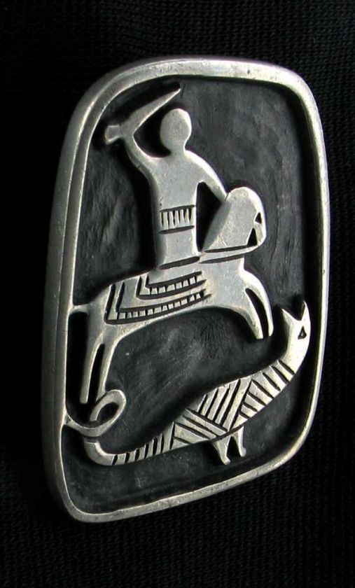 VINTAGE TENNESMED MIDCENTURY SWEDEN PEWTER PIN SIGNED  