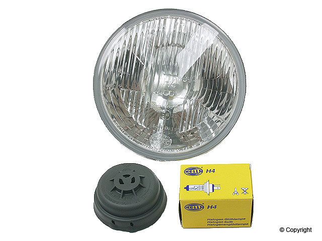 Hella 7 Round H4 Headlight Conversion Lamp With Bulb  