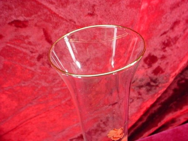 Vintage 1940s 8 WEST VIRGINIA GLASS BUD VASE Floral  