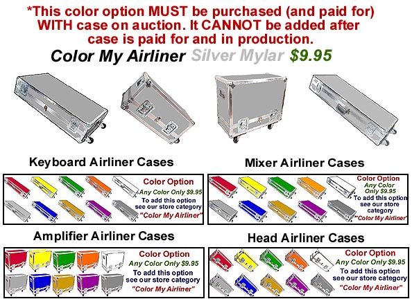 Color My AIRLINER Case Silver Mylar Only $9.95  