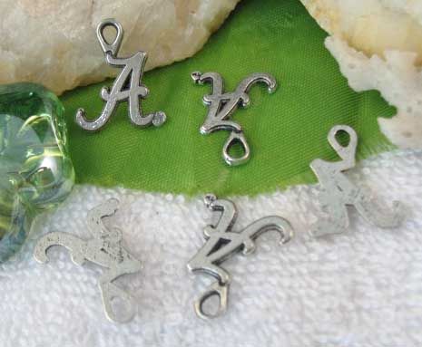 100pcs Tibetan Silver letter A shape charms SM0725  