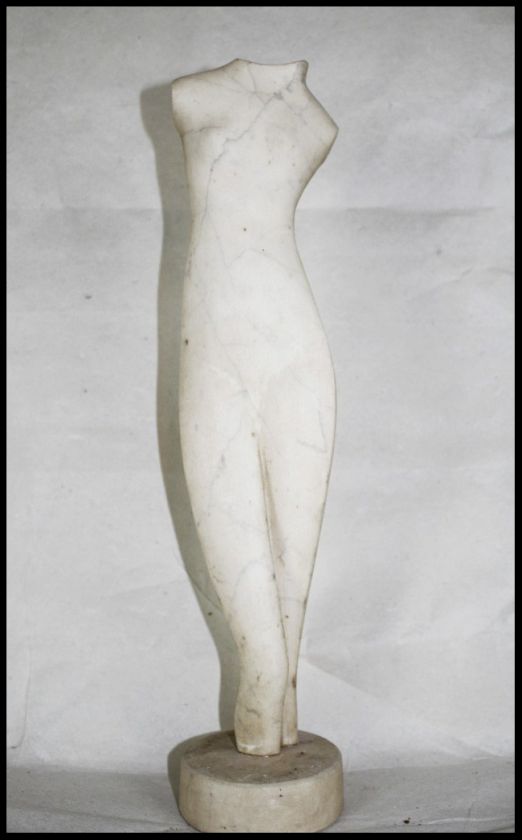 Beautiful marble torso by Alexander Archipenko showing all the 