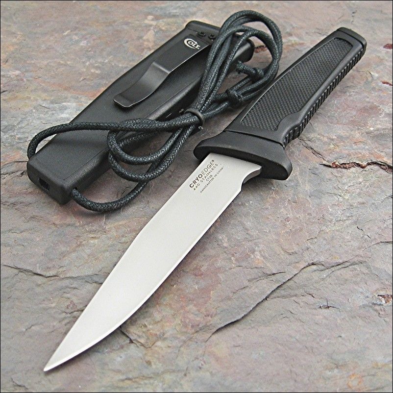   Fred Carter Guardian Clip Point Blade CRYOEDGE Tactical Neck Knife NEW