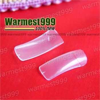   Clear False Acrylic Nail Art Half Tips Beauty Design New MJ004  