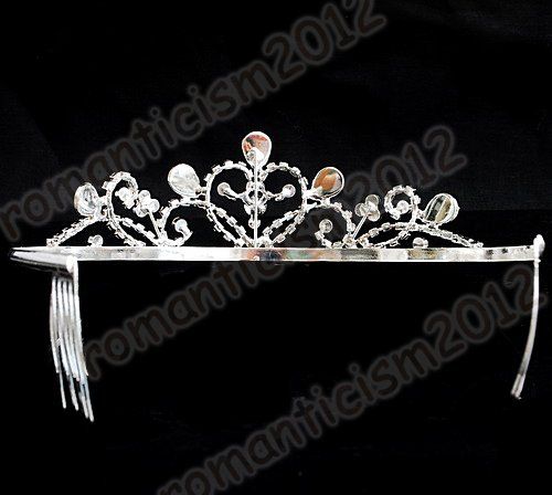 FREE Wedding/Br​idal swarovski crystal veil tiara comb  