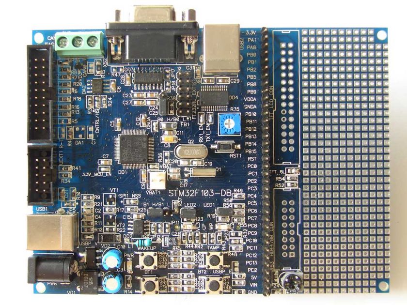 STM32F103 DB Cortex M3 ARM dev board 128k STM32F103RBT6  