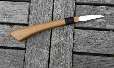 Nw Style Straight Detail Knife #7 Left, Woodcarving Hand Forged Davis 