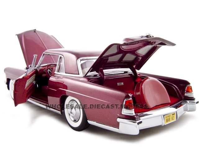 1956 LINCOLN CONTINENTAL MARK II BURGUNDY 118 DIECAST