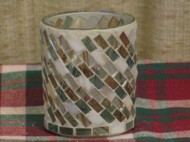 YANKEE CANDLE ST EA SPRING MOSAIC VOTIVE CANDLE HOLDER  