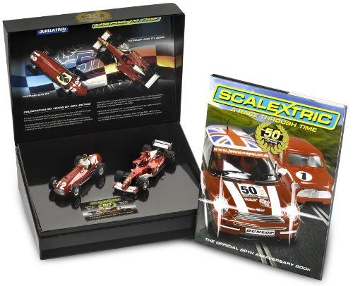 SCALEXTRIC C2782A FERRARI 375 / F1 Twin Pack w/Book 132 slot car 