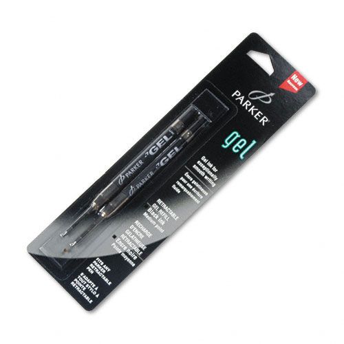 Parker Quink Black Medium Point Gel Ink Refills 071402305253  