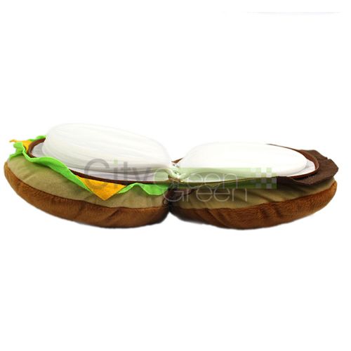 Lovely 24 Disc CD Storage Holder Case Bag Hamburger Shape  