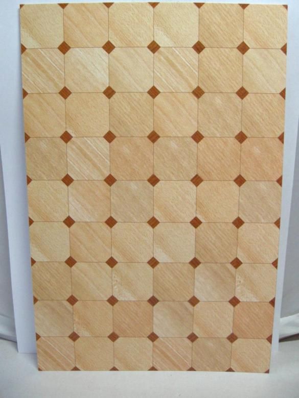 Dollhouse Miniature Faux Parquet Flooring 34607  