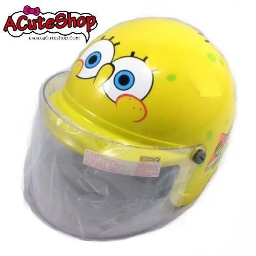 SpongeBob Square Pants 3/4 Motorcycle Helmet 4 2~6 Old  