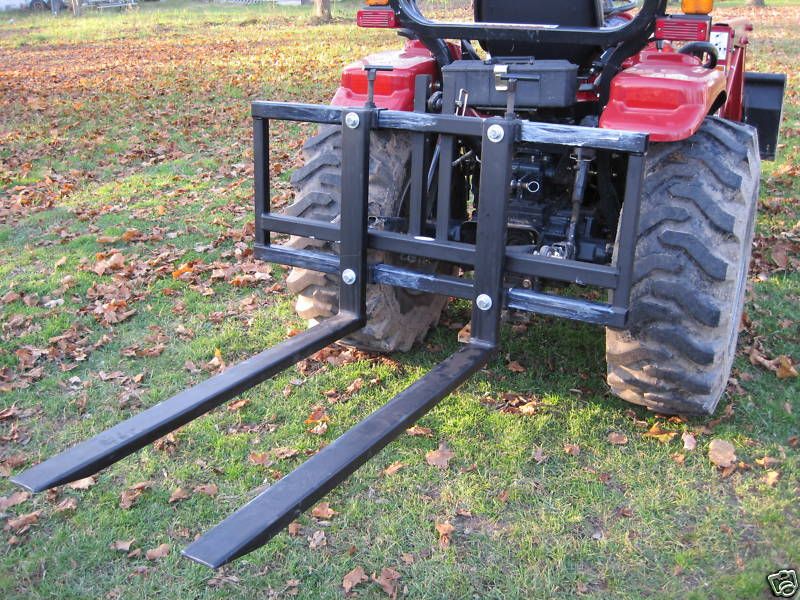 point tractor pallet forks brush skid logs debris new  