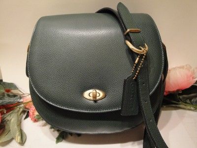 COACH 4401 GREEN ITALIAN LEATHER MADISON CARLYLE BAG  