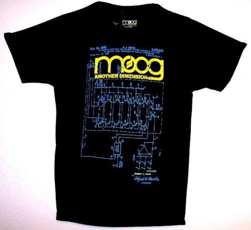 OFFICIAL MOOG LADDER FILTER DESIGN PATENT T SHIRT [4444  