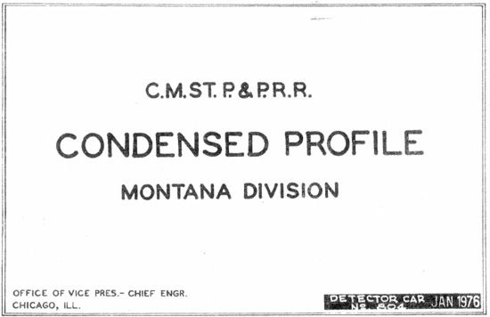 Milwaukee Road Montana Division  