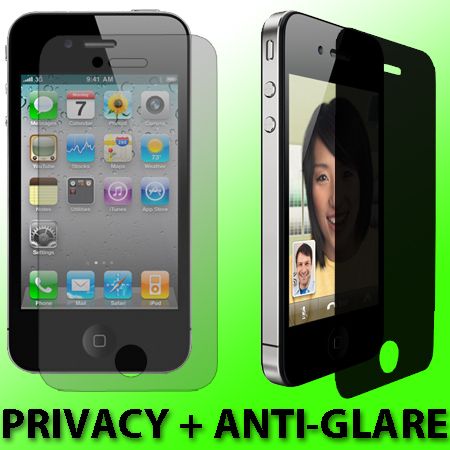 for Apple iPhone 4 4G 4GS PRIVACY LCD Screen Saver Protector Guard 