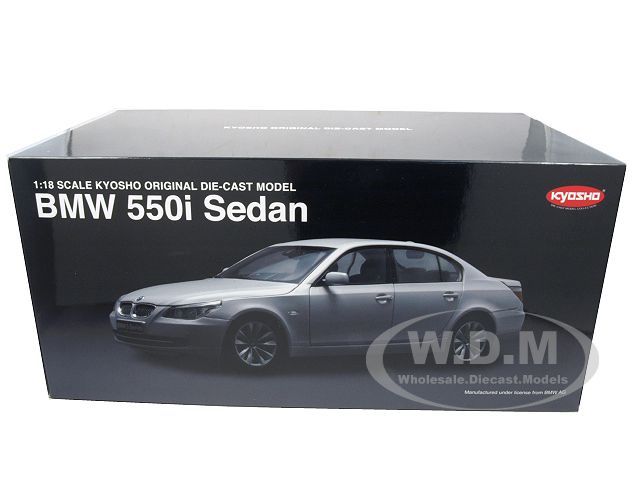 BMW 550i E60 5 SERIES SILVER 118 DIECAST KYOSHO  