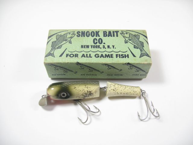 VINTAGE SNOOK BAIT CO. NY SALTWATER STRIPER SURF FISHING LURE  