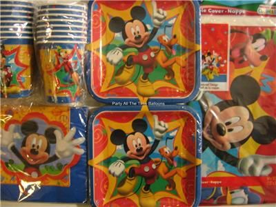 MICKEY MOUSE FUN & FRIENDS Birthday Party Supplies Set Pack Kit for 16 