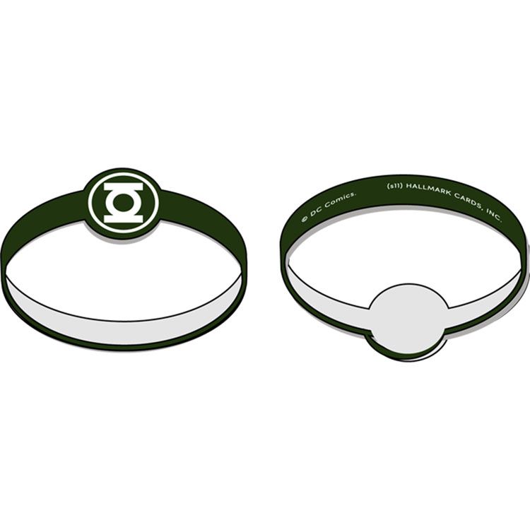 Green Lantern 8 Wristbands Mini Notebooks Glow in the Dark Rings 