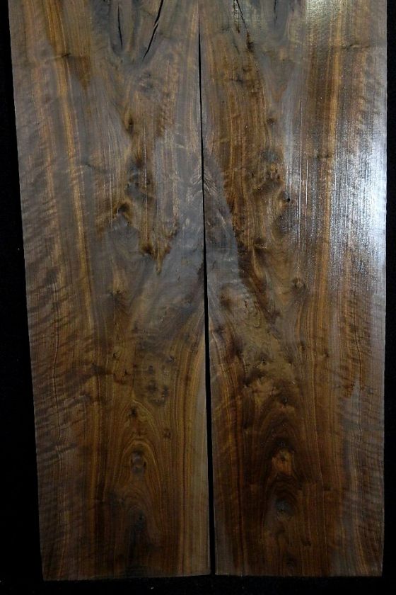 Black Walnut Live Edge Figured Dining Table Slabs 781  