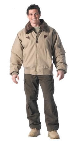 8630 NEW VINTAGE STYLE COTTON KHAKI B 15A BOMBER JACKET MEDIUM 