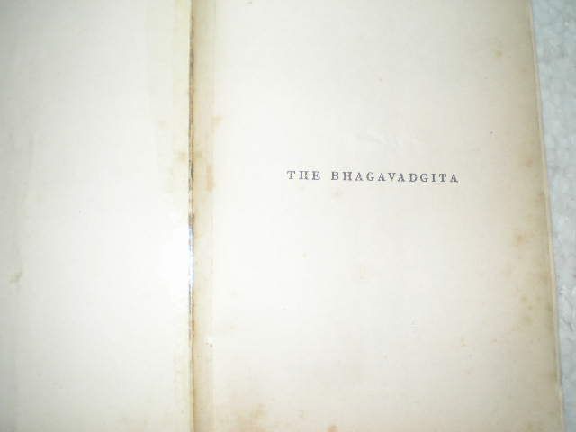 THE BHAGAVAD GITA SANSKRIT ENGLISH 1982 RARE BOOK india  