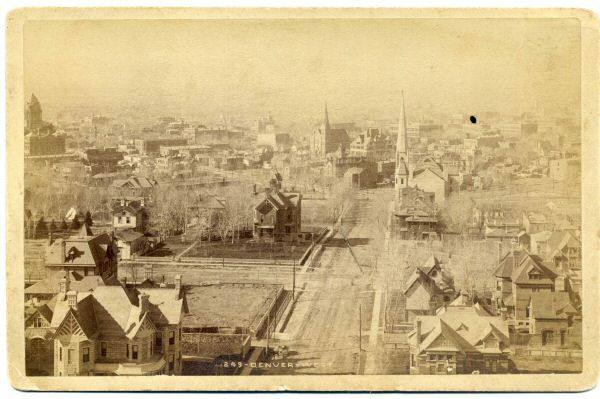 Denver, Colorado, Looking West, W H Jackson  