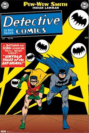 COMIC BOOK POSTER ~ DC BATMAN DETECTIVE #164 BAT SIGNAL  