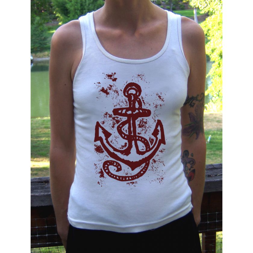 Anchor 2 American Apparel ORGANIC Tank Top T Shirt  