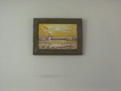 Framed Oil Painting on Canvas ( hand made frame) original landscape 