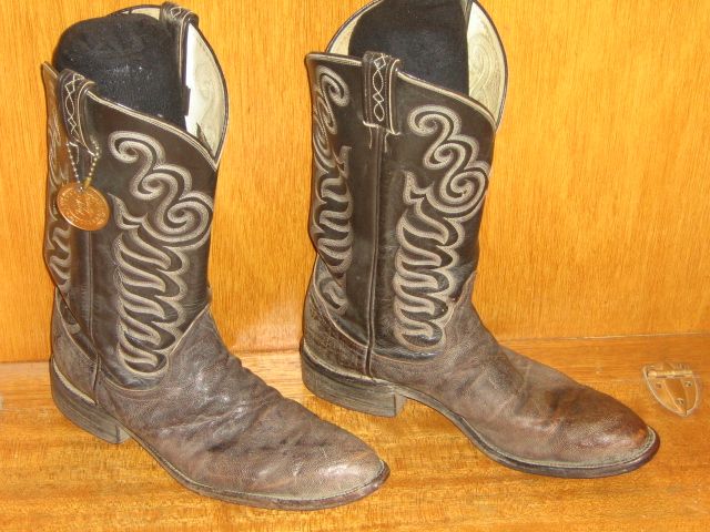   COWBOY BOOTS~MENS ELEPHANT TONY LAMA WESTERN FANCY~10 1/2 B  