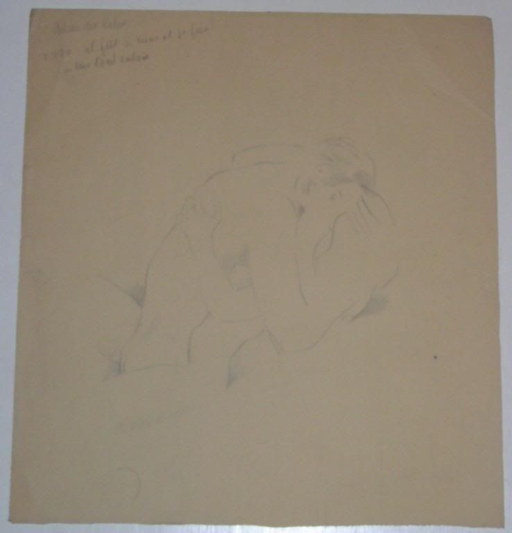 MARIETTE LYDIS ORIGINAL DRAWING FROM CANTIQUE CANTIQUES  