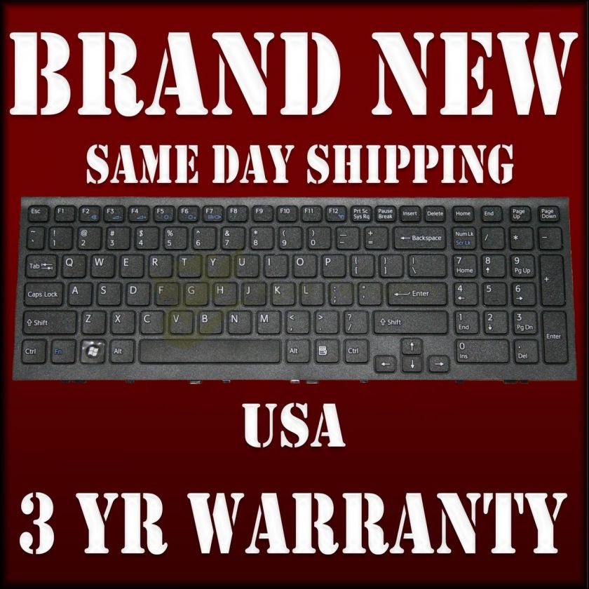 GENUINE SONY VPC EE23FX VPCEE23FX BLACK US KEYBOARD  