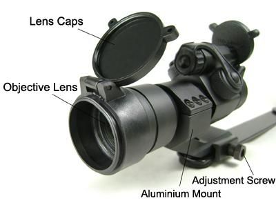 Tactical 1x30mm Red Green Dot Rifle M2 Scope Sight Picatinny weaver 