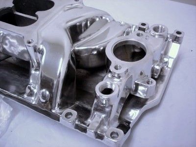 Chevy Small Block Vortec Head Polished Aluminum Intake Manifold  