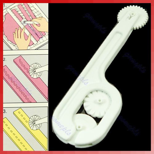 Fondant Cake Icing Sugar Craft Cutter Embosser White  