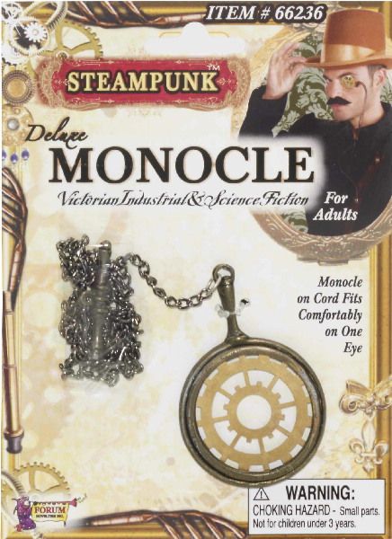 SteamPunk Victorian Deluxe Monocle Gear Eyepiece, NEW SEALED  