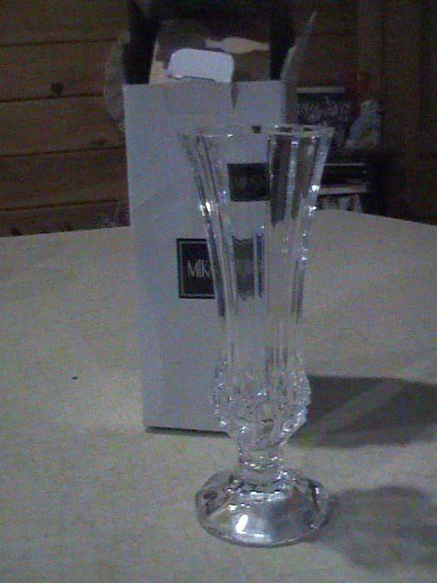 Mikasa Crystal Royal Vase France 6 1/2boxed VGC  