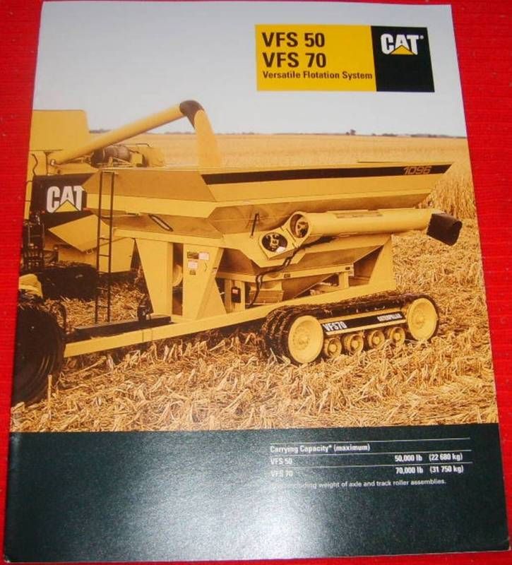 Caterpillar VFS 50 VFS 70 Flotation Sys. Sales Brochure  