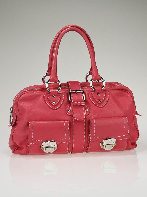 Marc Jacobs Watermelon Pink Leather Venetia Bag  