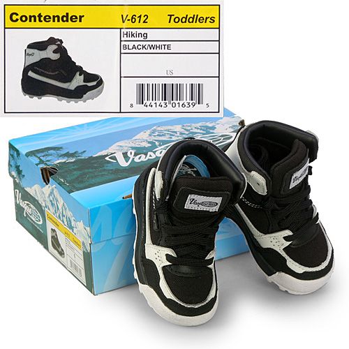 VASQUE CONTENDER (TD) TODDLER Size 6 Black Baby Boots  