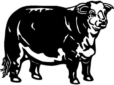   Cow Vinyl Decal Sticker Car Truck Trailer RV Boat Bike Barn Window 2